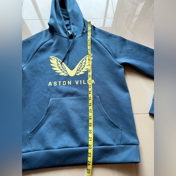 Aston Villa Castore , England UK Pullover Hoodie Size 4 Polyester Soft Winter - Picture 6 of 16